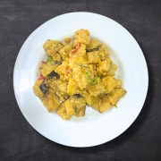 Fried Eggplant w. Salted Egg